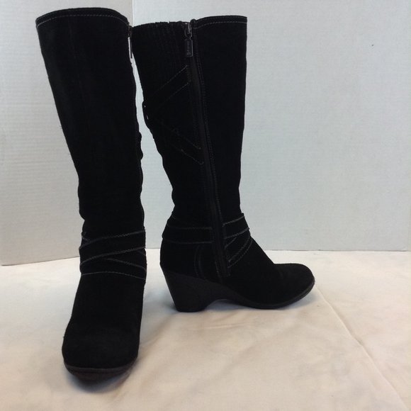 Blondo 'Leana' Black Suede Aqua Protect Knee High Boots - Picture 3 of 16